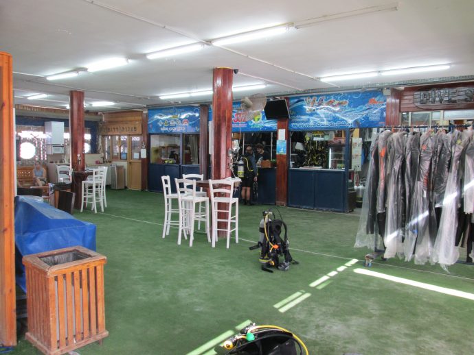 The interior of Marina Divers