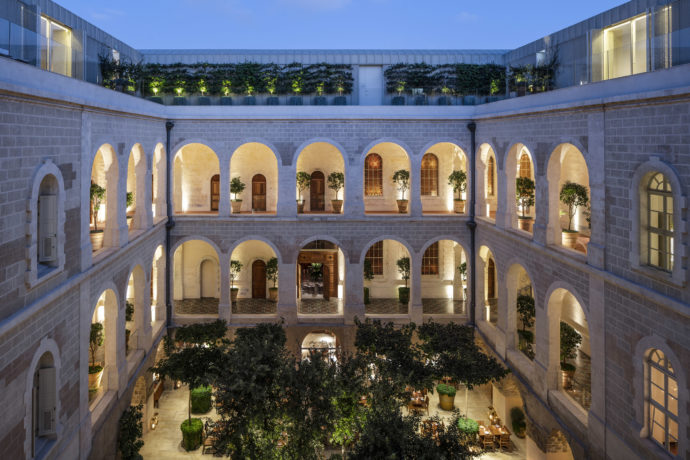 The patio at The Jaffa Hotel