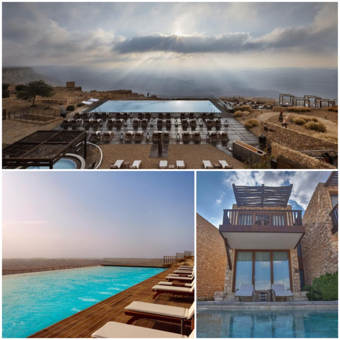 The Beresheet Hotel, located in the Negev desert overlooks the magnificent Ramon Crater.