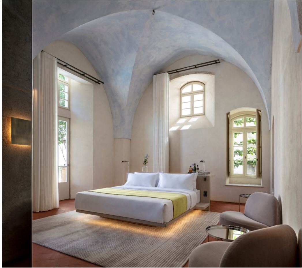 The rooms at the hotel are spacious and well-designed
