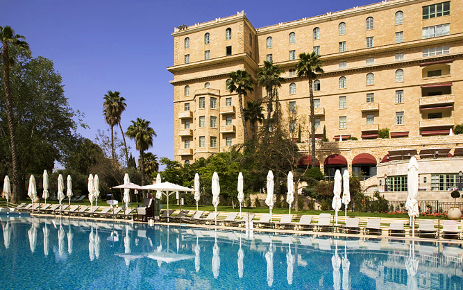 The outdoor pool
