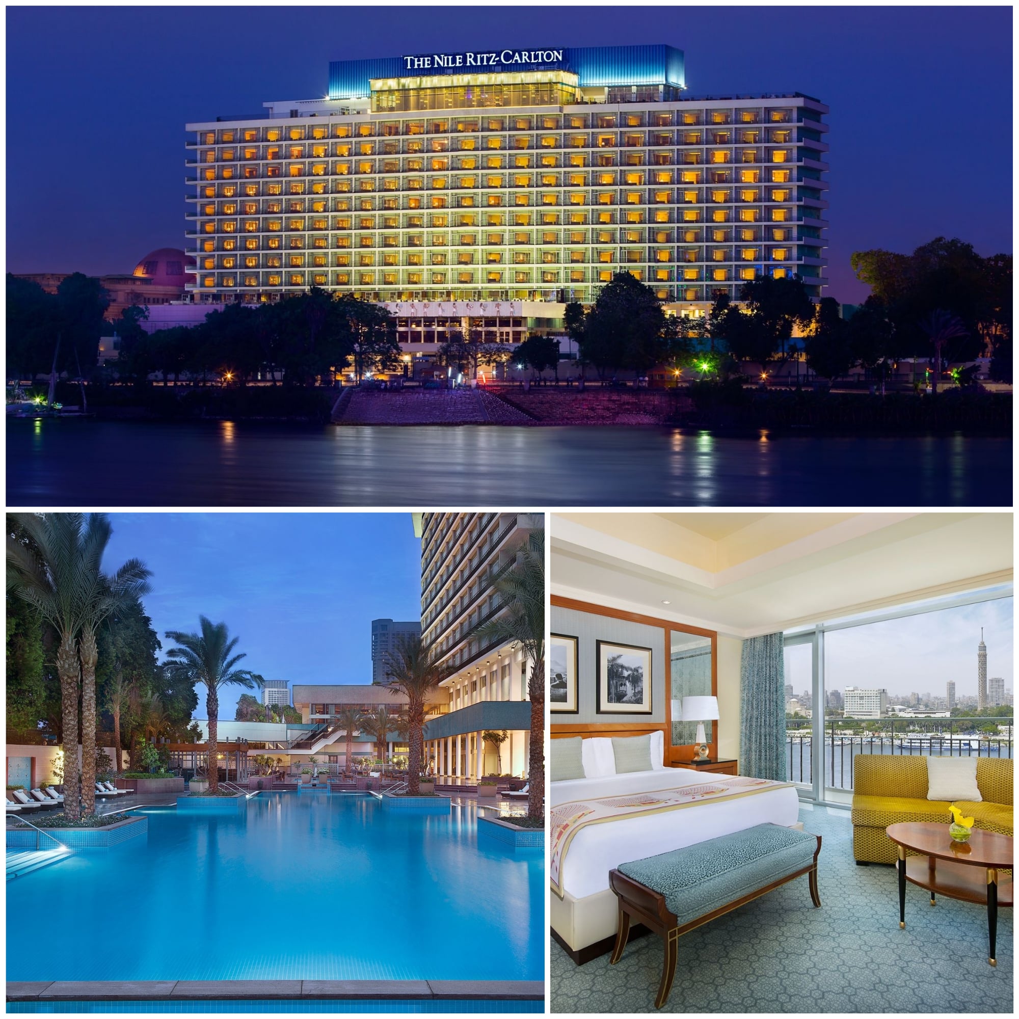 The Nile Ritz Carlton in Cairo, is one of the Egypt's leading hotels due to it's great rooms, amazing pool and friendly staff.